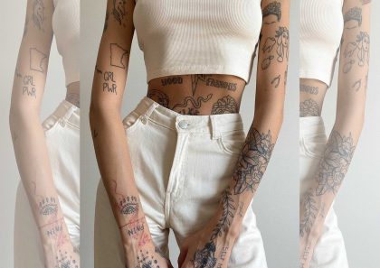 Minimalist Tattoo is The New Black - FashionActivation