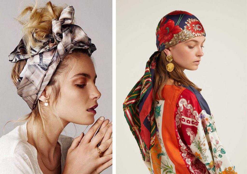 10 Ways to Style a Silk Scarf in Your Hair – LIYA Collective