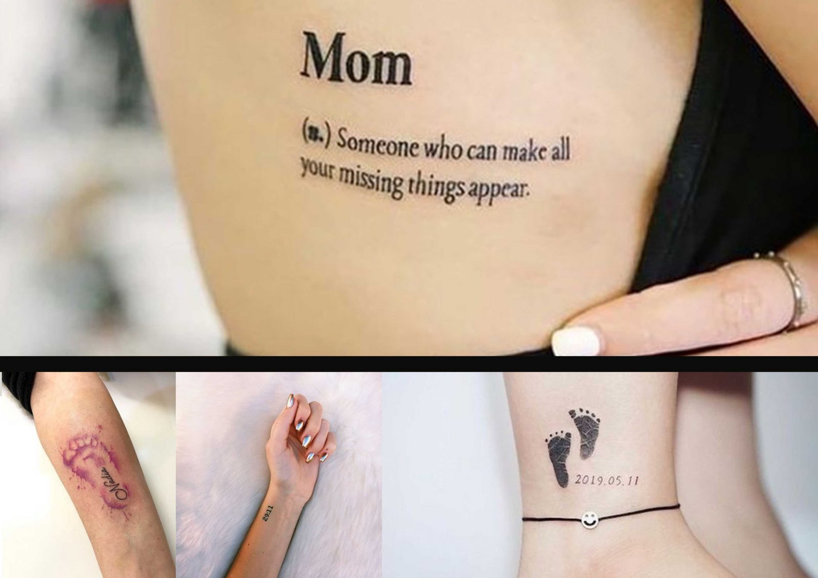 childrens name tattoos for moms min