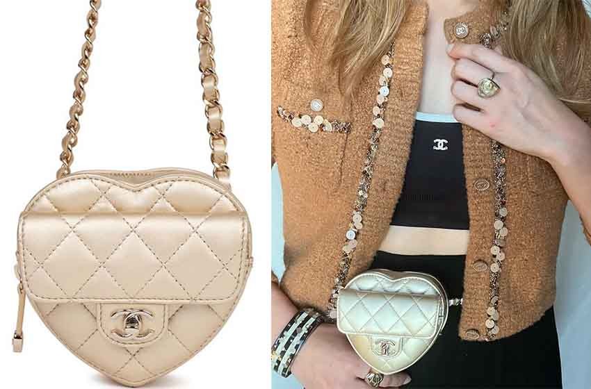 Chanel Heart Shoulder Bag Patent Leather (Limited Edition) – l'Étoile de  Saint Honoré