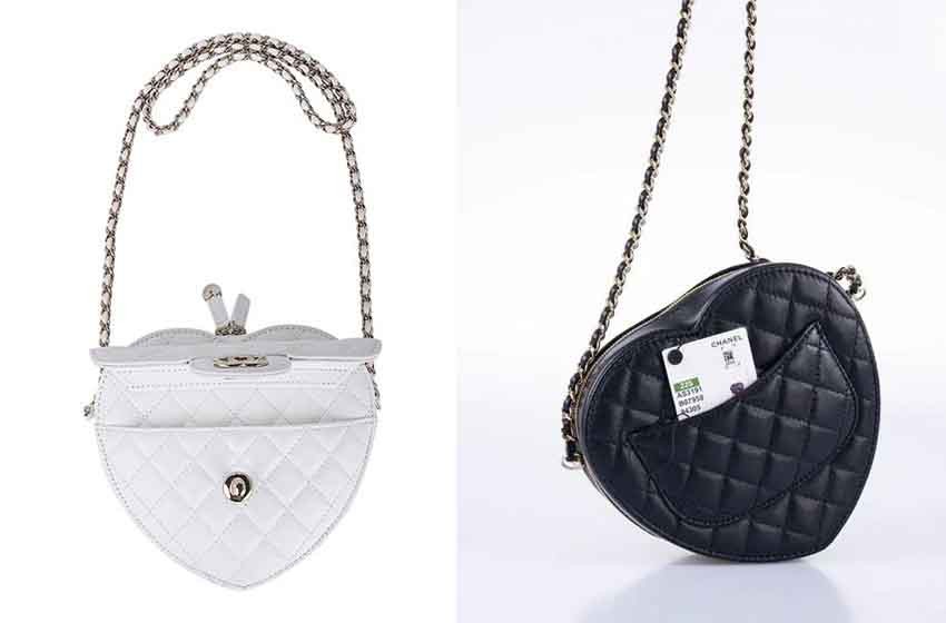 New Chanel White Heart Bag | White chanel bag, Heart bag, Bags