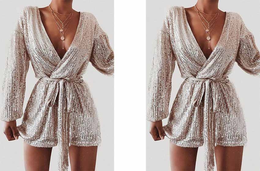 sequin jumpsuit