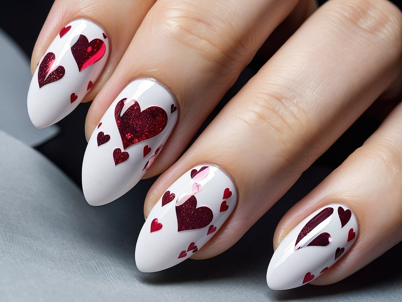 heart nail designs