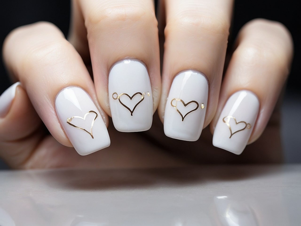 heart nail designs