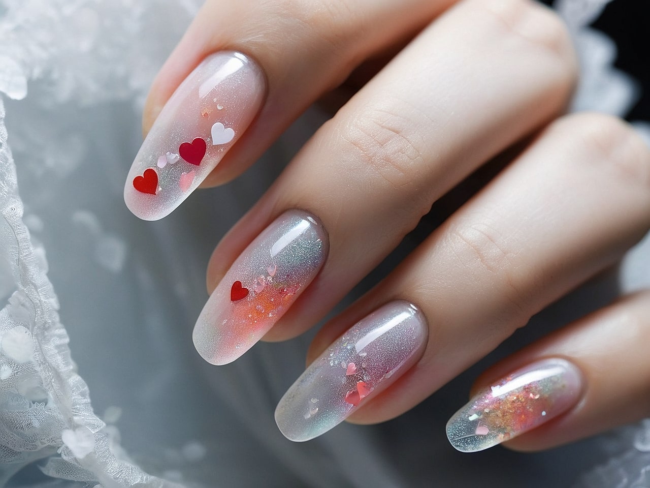 heart nail designs