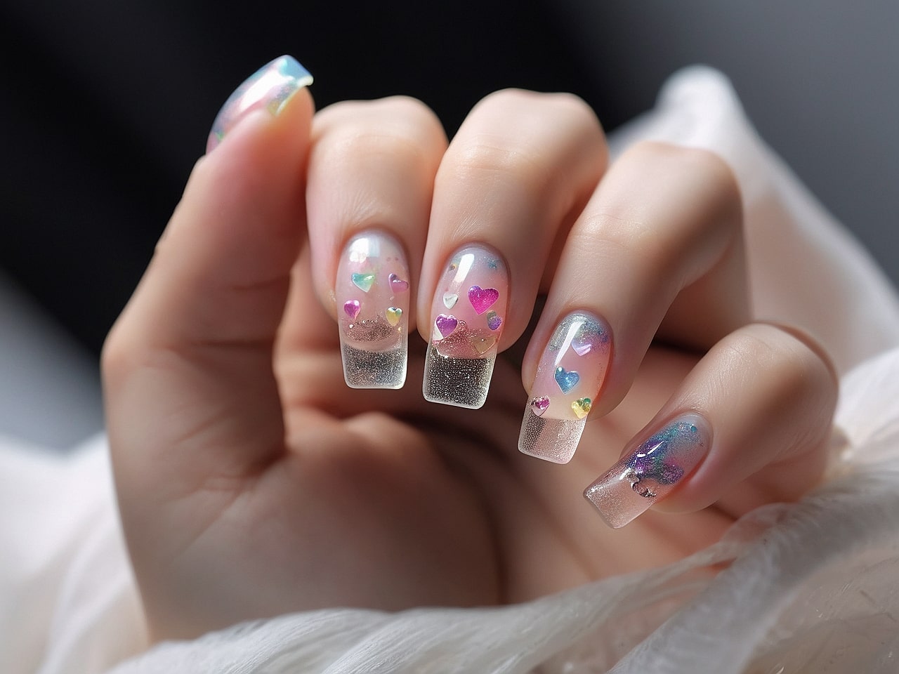 heart nail designs