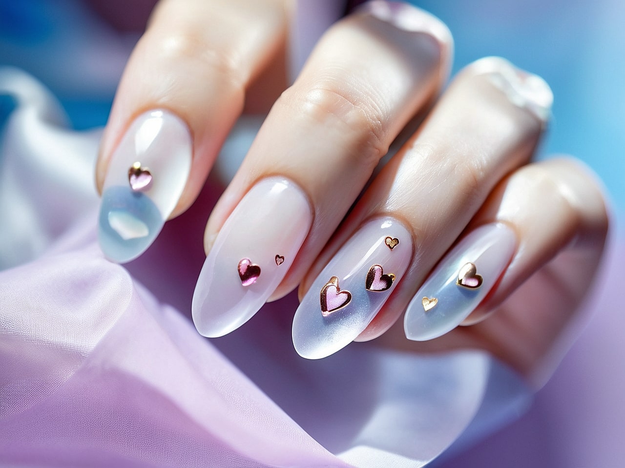 heart nail designs