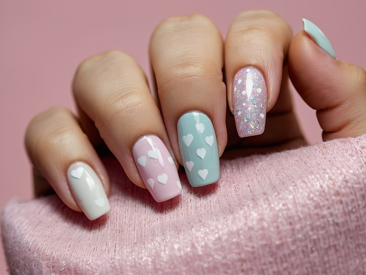 heart nail designs