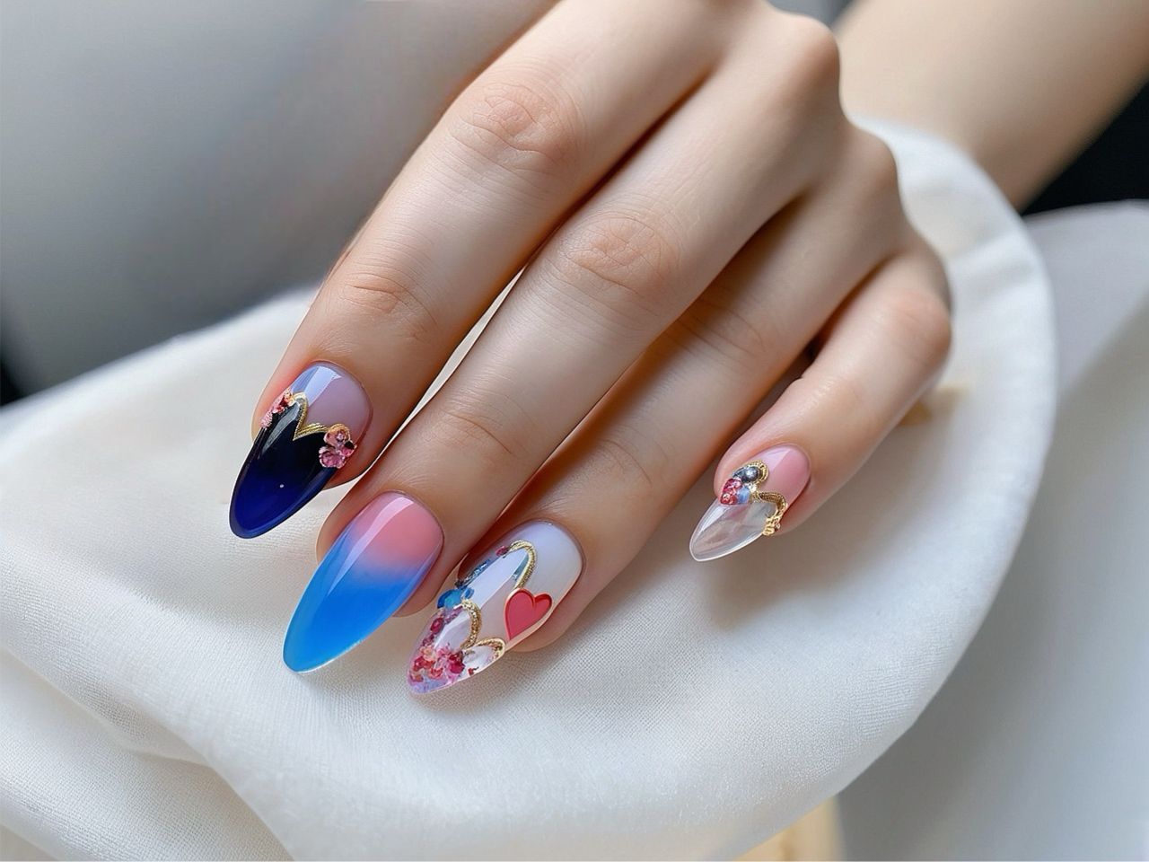 heart nail designs