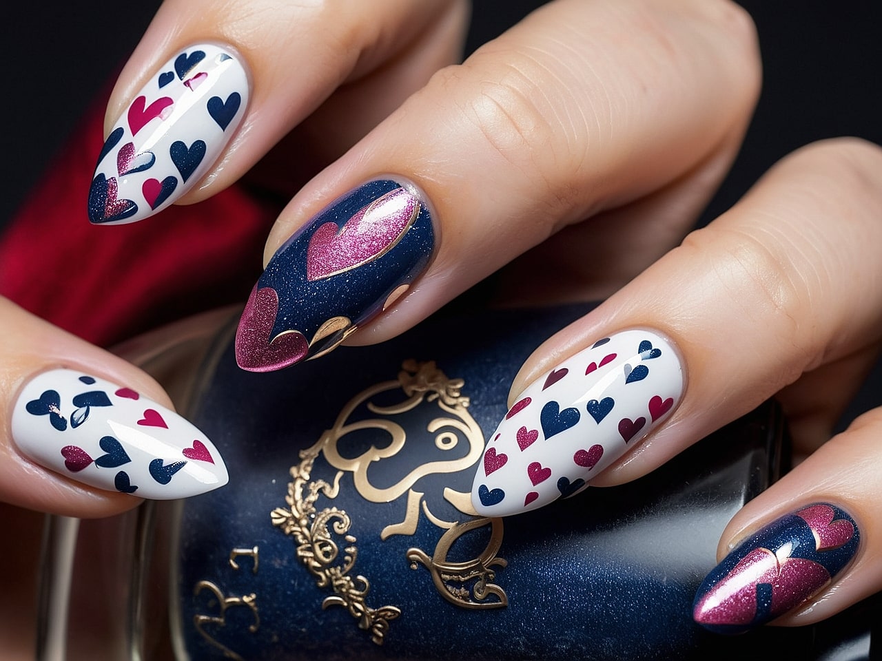 heart nail designs