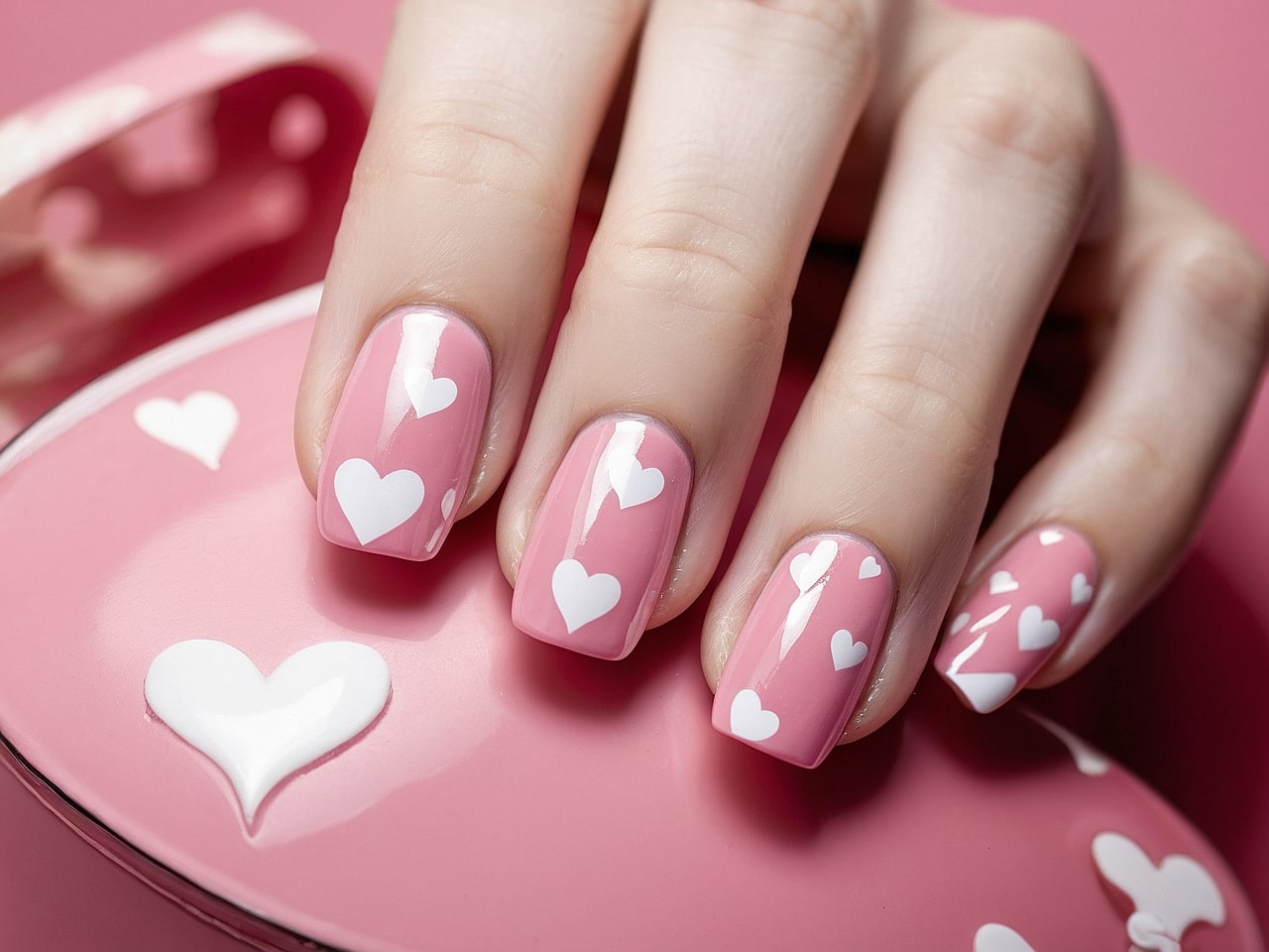 heart nail designs