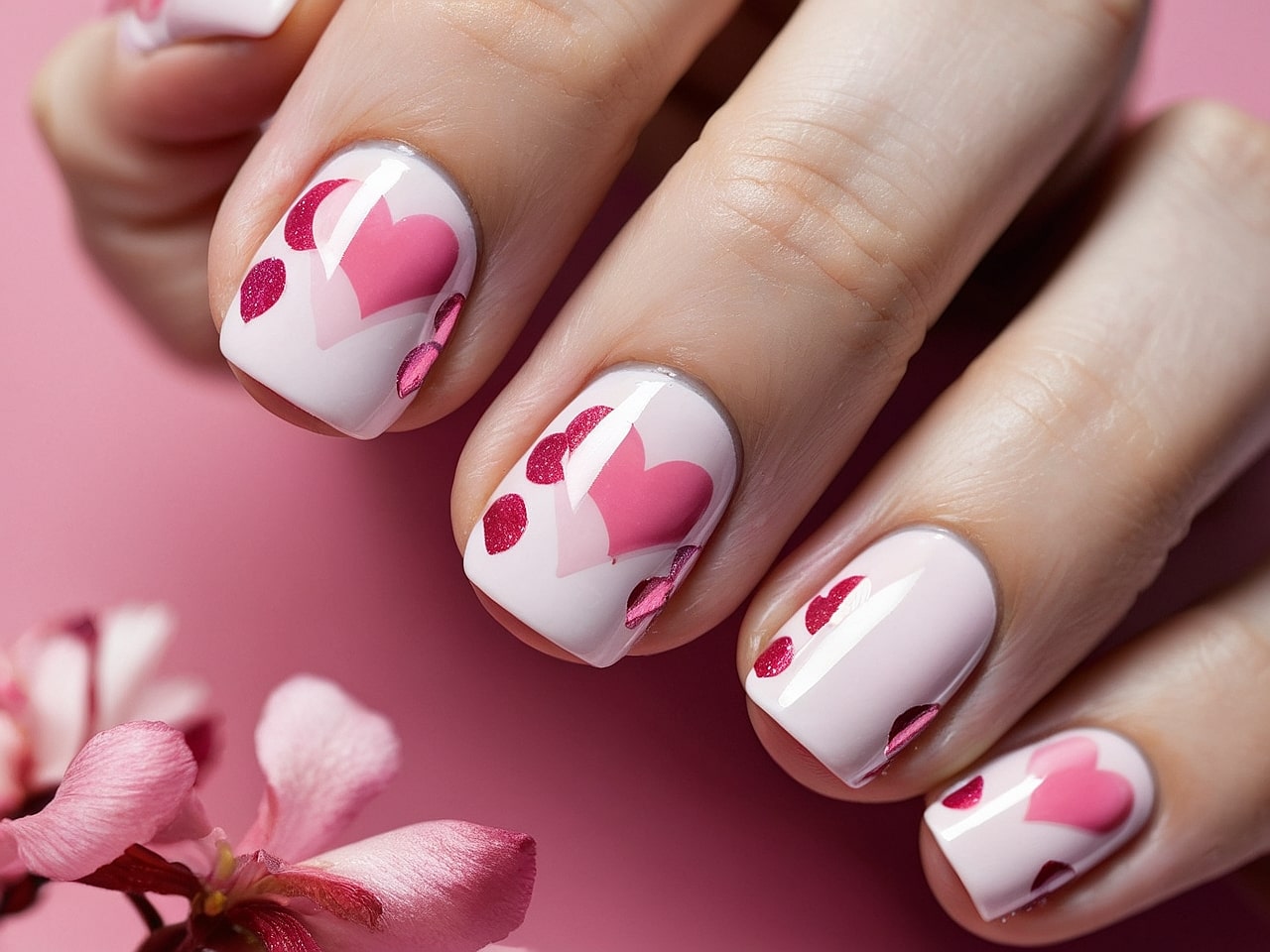 heart nail designs