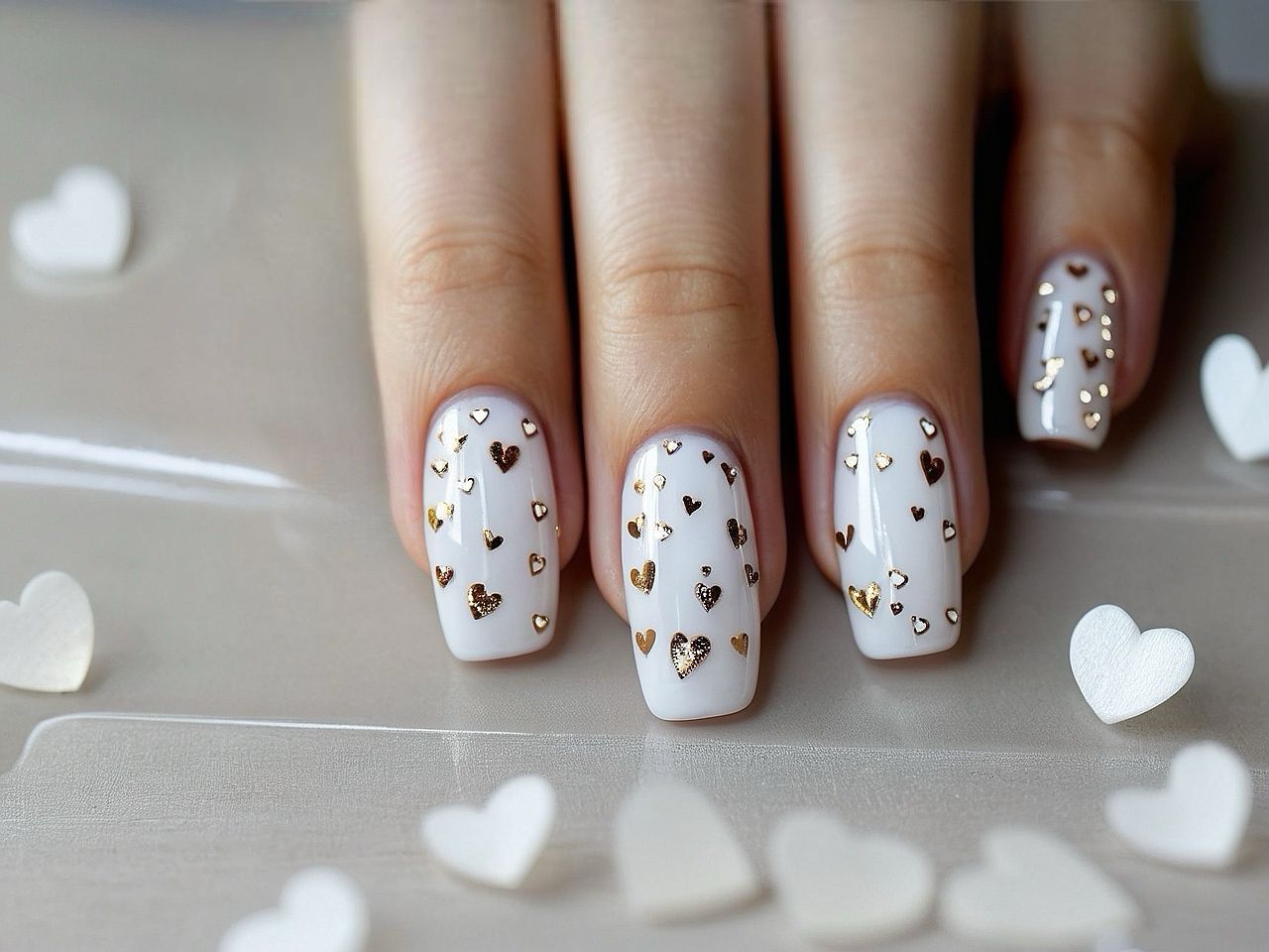 heart nail designs