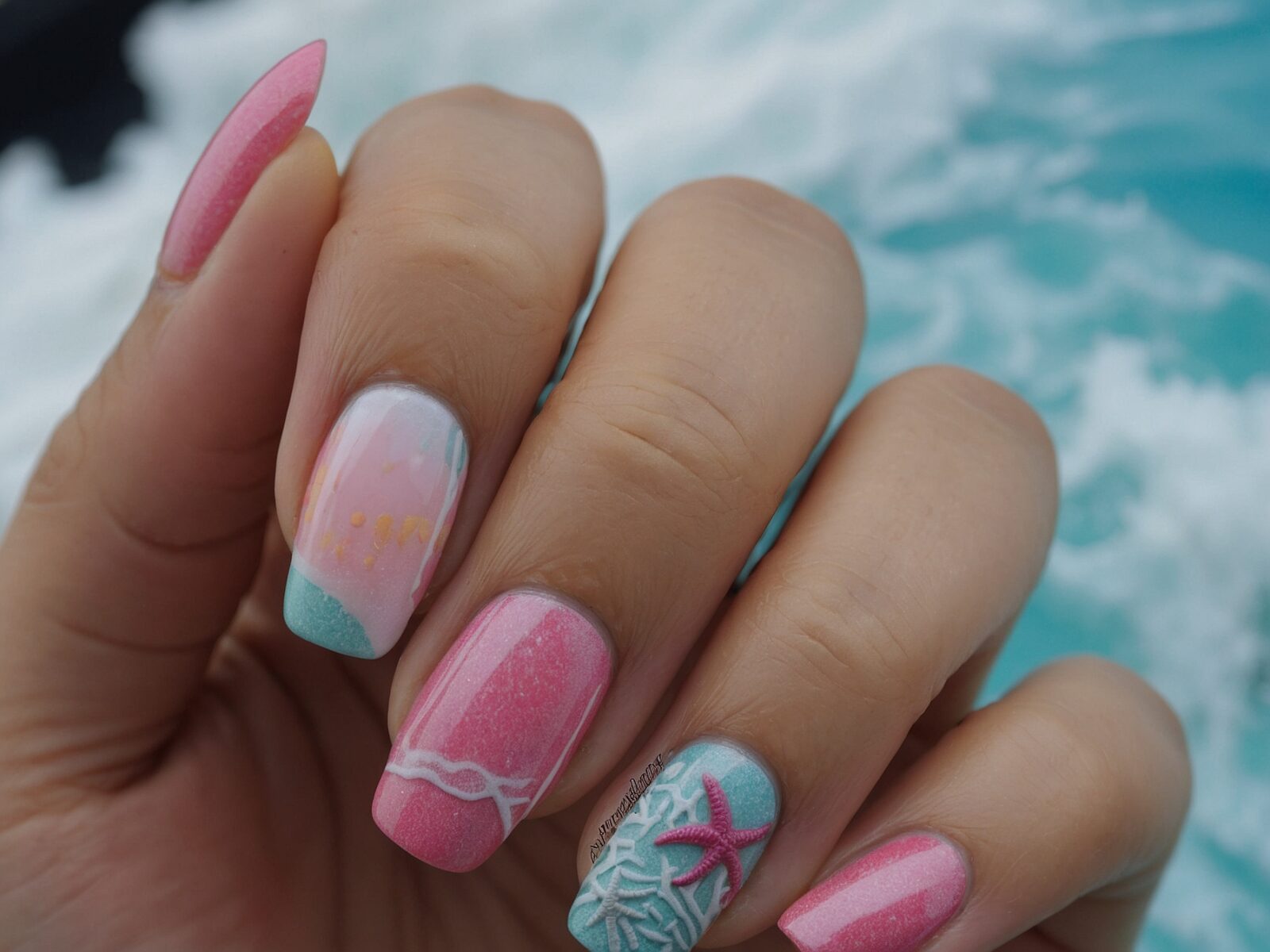 beach nails