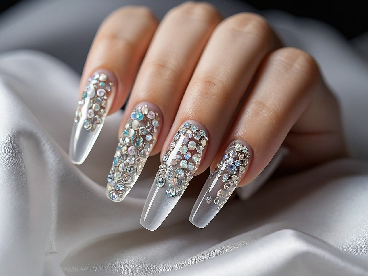 rhinestone nail designs