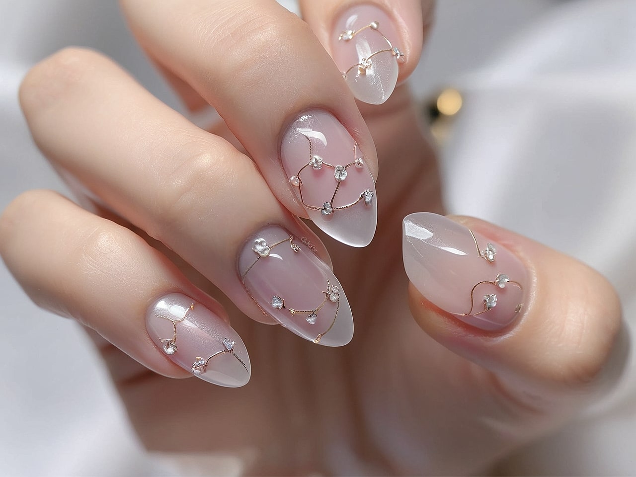 rhinestone nail designs